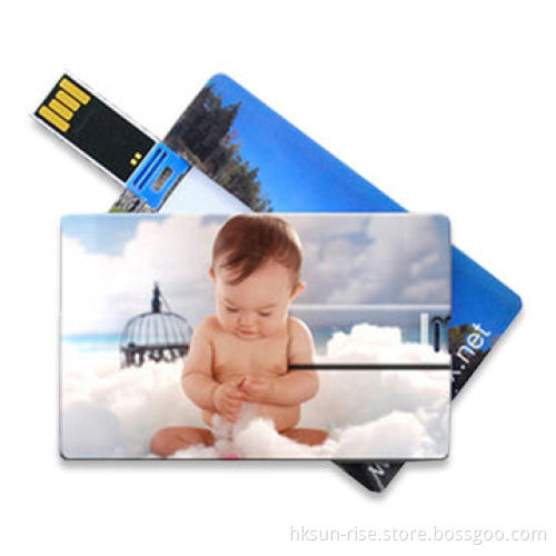 Card USB Flash Drive, Made of Plastic with High-speed of Reading and Writing